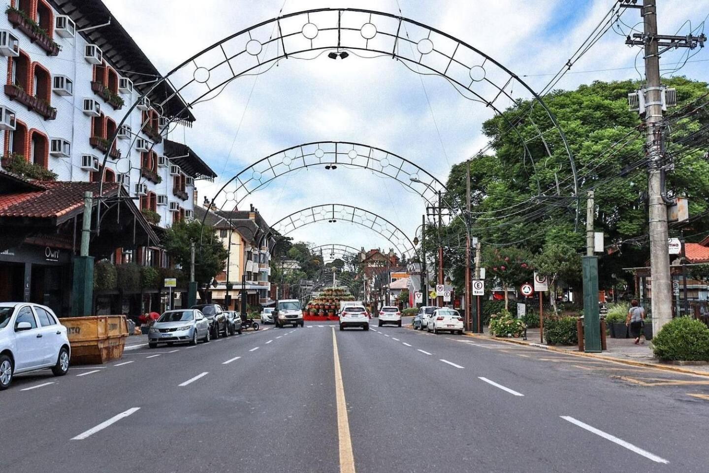 Locar-In Gramado - Loft A 50 M Da Rua Coberta. Apartman Kültér fotó