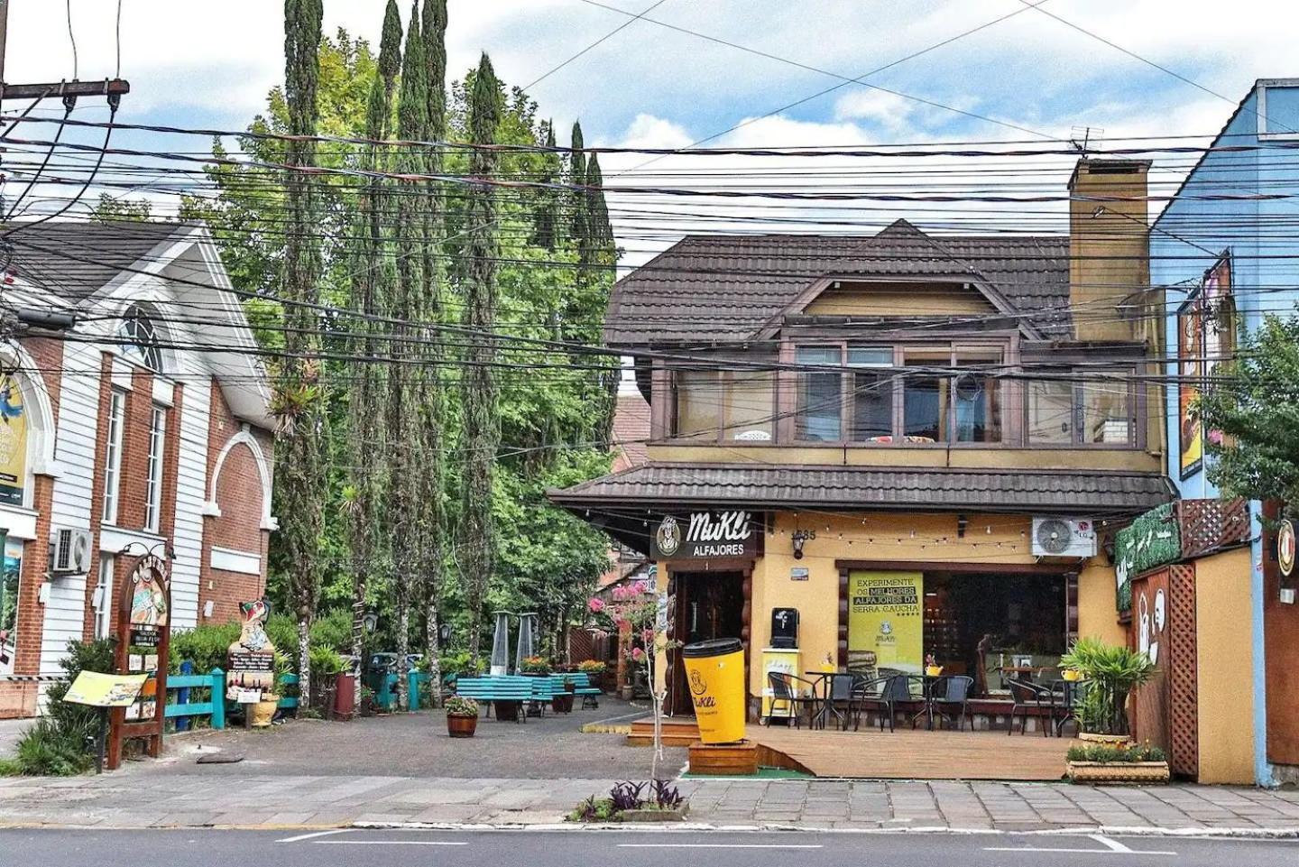 Locar-In Gramado - Loft A 50 M Da Rua Coberta. Apartman Kültér fotó