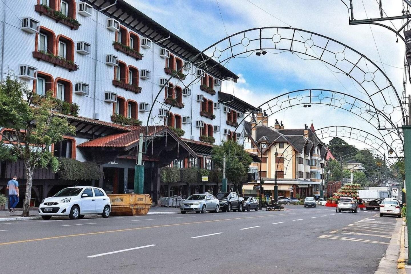 Locar-In Gramado - Loft A 50 M Da Rua Coberta. Apartman Kültér fotó